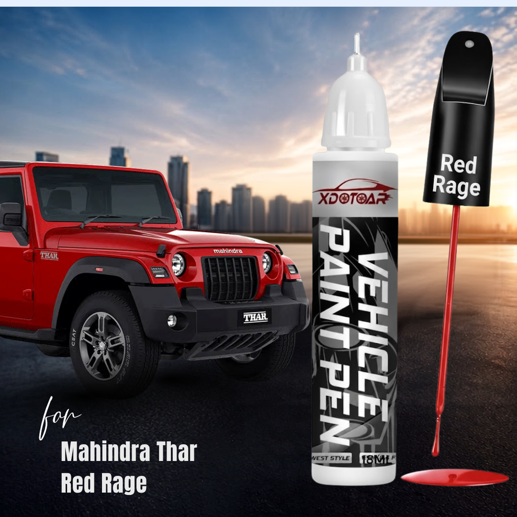 XDOTOAR Car Touch Up Paint for Mahindra, 2K Paint Technology, Quick Drying, Rust Protection - 18ml